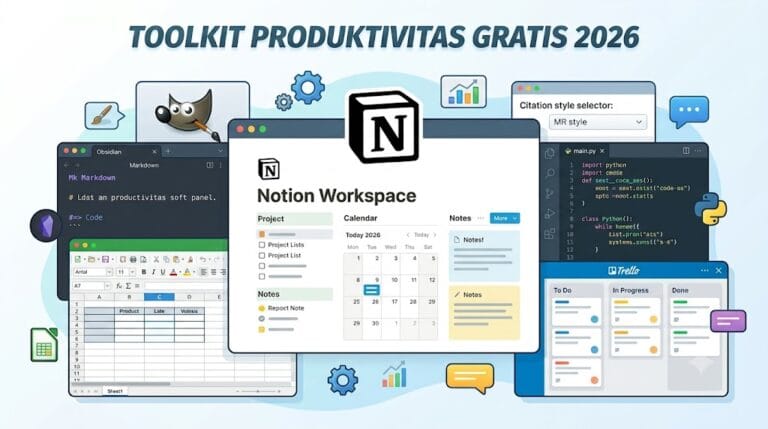7 Software Gratis yang Bisa Meningkatkan Produktivitas Kerja dan Belajar di Tahun 2026